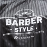 Пеньюар для стрижки DEWAL BARBER STYLE, полиэстер, полоска 140х158 см, на крючках AA02BS